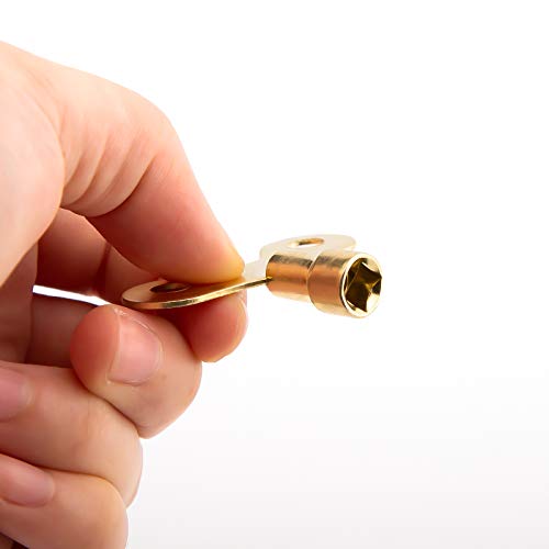 image for LUTER 10Pcs Brass Valve Keys, Bleed Hole Key Vent Air Lock Key Plumbin