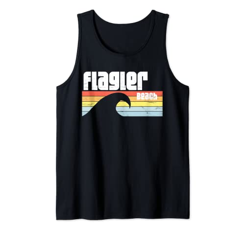I Love Flagler Beach Florida FL Océano Atlántico Ola Camiseta sin Mangas