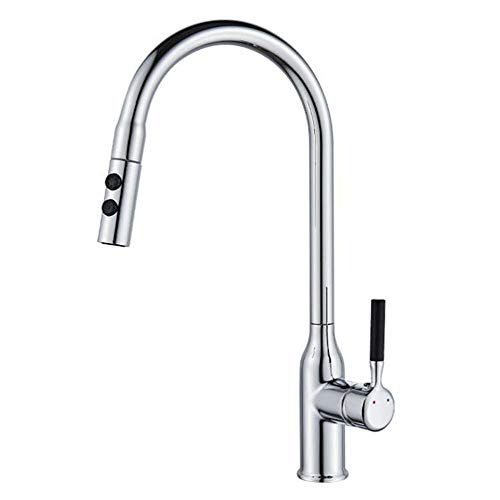 Grifo de cocina de agua fría y caliente con manguera extensible para el hogar