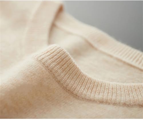 SaoBiiu Men Wool Sweater Crewneck Thin Long Sleeves Pullover4