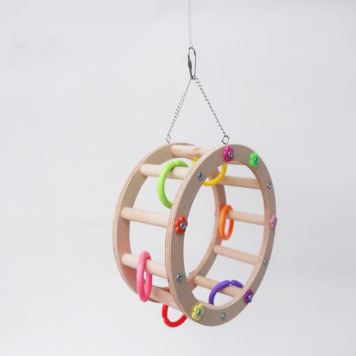 Leheybia 1 peça, brinquedo de pássaro papagaio, roda gigante, pássaro, poleiro giratório, pássaro, b