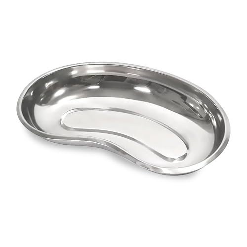 HaseMed Nierenschale aus Edelstahl 1 Stück - 250x130x30 mm, 600 ml – silberglänzend, rostfrei, autoklavierbar & wiederverwendbar – Instrumenten-, OP- & Hygieneschale für Klinik & Praxis