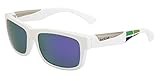 Ajuste: Medio. bollé Jude - Gafas de sol para hombre, mate, color negro y morado, Hombre, Matte White/Square Blue Violet, medium