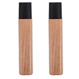 Alipis 2 Stück Ergonomischer Holzgriff als Rutschfester Ersatzgriff für Küchenmesser mit Universalem Design zur Reparatur von Haushaltsmessern