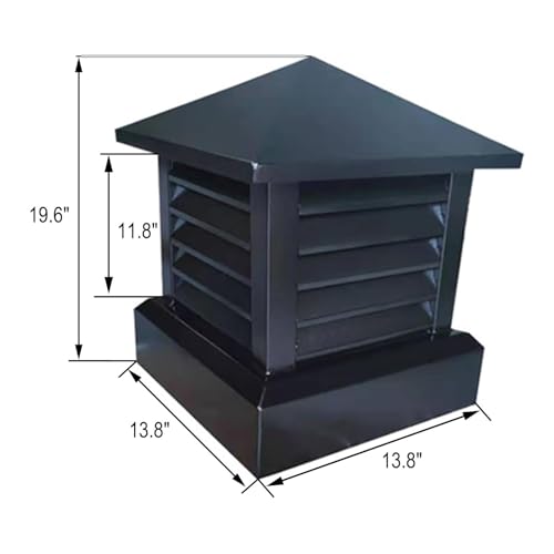 Chapeau de cheminée carré alu compatible conduit terre cuite - 3