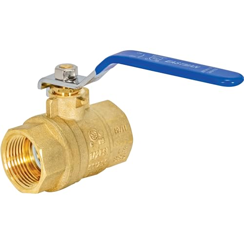 Image of Eastman 1 Inch IPS Heavy Duty Full Port Ball Valve, Brass Plumbing Fitting, 20049LF