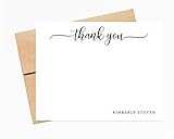 Personalized Stationary, Personalized Stationery Cards and Envelopes Set, Thank you Note Cards