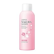 Sakura Face Lotion Moisturizing Essence for Shrink Pores Skin Daily Care, Toner Lotion Hydrating Repair Face Cream Vitamin C Serum Improve Skin Nourishing Facial Cream Softener Skincare