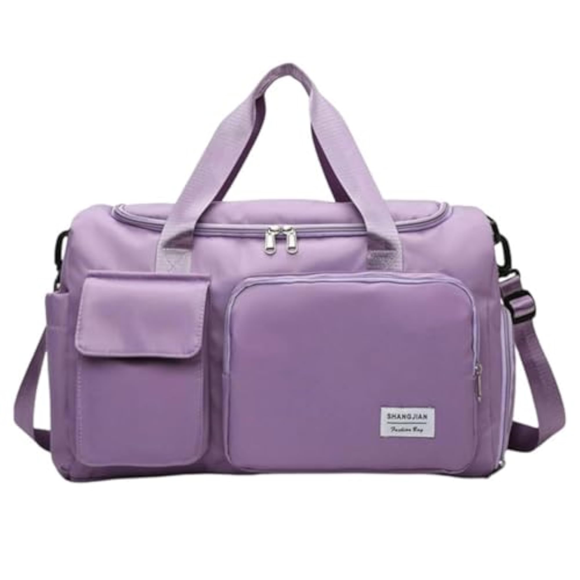 Imported Nylon Travel Duffle Bag with Wet Pocket