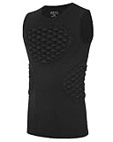 Poekuao Youth Football Baseball Padded Compression Shirt Boys Chest Protector Kids Heart Sternum Rib Guard for...