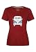 Produktbild ELKLINE Damen T-Shirt Kult VW T1 Bulli Print 2041155, Farbe:syrahred, Größe:42