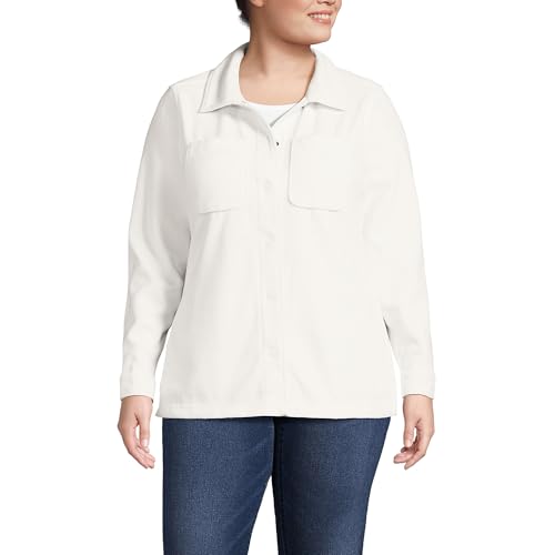Lands' End Women's Anyweather Fleece Shirt Jacket