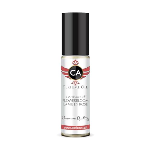 CA Perfume Impression of Flowerbloom La Vie En Rose for Women Fragrance Oil Amber Floral Scent Long Lasting Perfumes for Women Travel Size TSA Ready Mini Parfum Body Oil Roll-on 0.33 Fl Oz 10ml