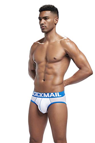JOCKMAIL Men's Underwear Briefs Breathable Comfortable Mesh Underwear Low Rise Briefs2