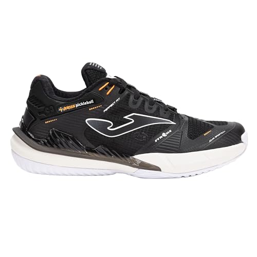 Joma Pádel Zapatilla de Hombre Stroke, 40 46 Negro   Suela Reactive Ball Que Absorve Impactos y Evita Torsiones en Articulaciones