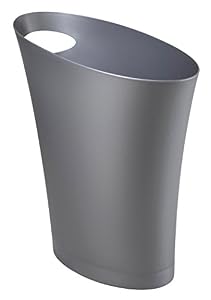 umbra SKINNY CAN ゴミ箱 楕円 ふたなし ペール ダストボックス 7.5L チャコール