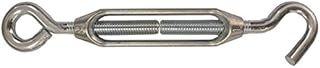Mintcraft LR340 Hook and Eye Turnbuckle, 1/2 in Thread, 17 in L, Aluminum, Zinc Plated
