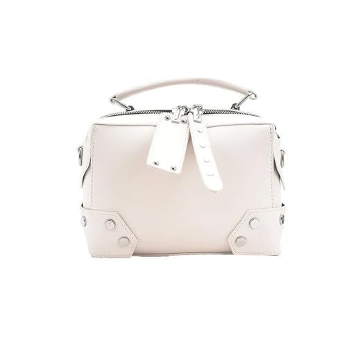 Sac à bandoulière rivets en PU pour femmes : boîte de maquillage multifonctionnelle chic