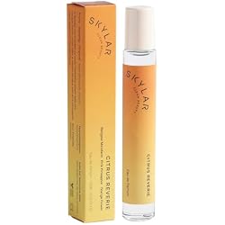 Skylar Citrus Reverie Roll On Perfume for Women - Mini Fruity Citrus Perfume, Mandarin, Blood Orange & Pineapple Notes - Hypoallergenic, Vegan, Clean Fragrance for Sensitive Skin - 10mL / 0.33 Fl oz