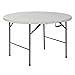 Sandusky FRPT4FT 48" Round Plastic Fold in Half Table in White