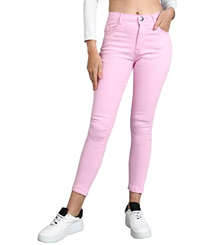 Image of Nifty Women's Denim Stretchable Slim Fit Color Jeans