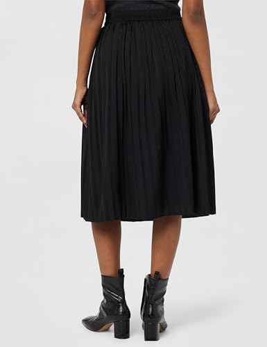 Image of Styli Women Polyester Accordion Pleated A-Line Midi Skirt | Stylish Casual Skirt for Women | Comfortable Office & Everyday Wear | Perfect for Travel, Party & Outfits