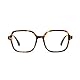 Lairesen Vintage Oversized Blue Light Blocking Glasses - quadratischer Rahmen, phototrope Gläser, große klare Gläser (Schildpatt, x)