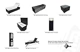RS Trade Verona High (Sitzhöhe mit Auflage ca. 52 cm) mit Rollen, Outdoor Polyrattan Sonnenliege, Alu-Gestell (bis 200 kg), Lehne 5-Fach verstellbar, Rattan Gartenliege inkl. 12 cm Auflage, Schwarz - 6