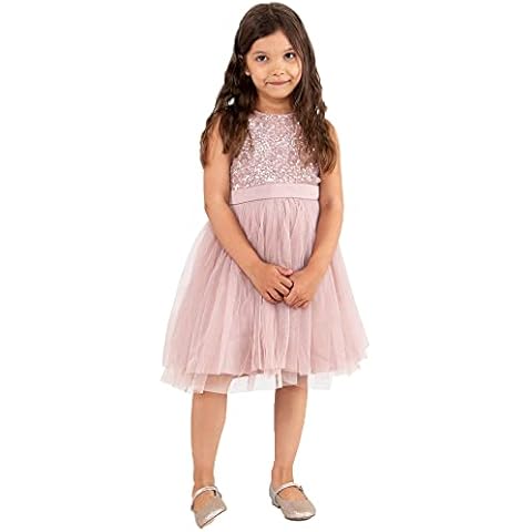 Maya Deluxe Vestido Midi para niñas con Lentejuelas adornadas Cover