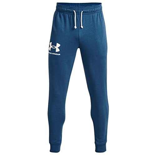 [アンダーアーマー] パンツ UA RIVAL TERRY JOGGER メンズ Deep Sea / / Onyx White XXL