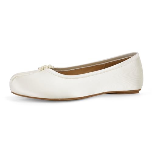 Image of Tabi Shoes Women Split Toe Shoes Wide Width Ballet Flats Comfort Casual Work Shoes for Women Office