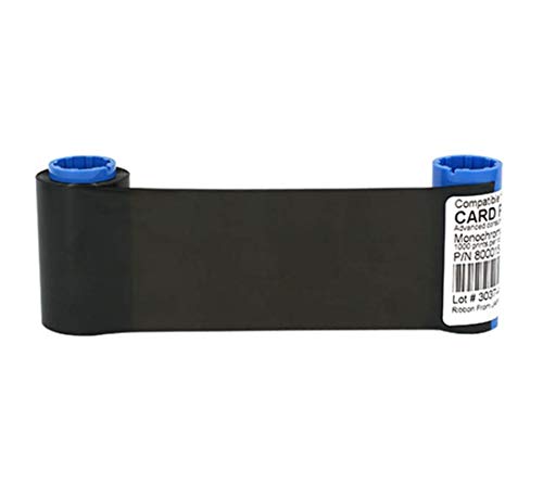 Cinta negra compatible para impresoras Zebra P300 P310 P320i P330i miniatura 1