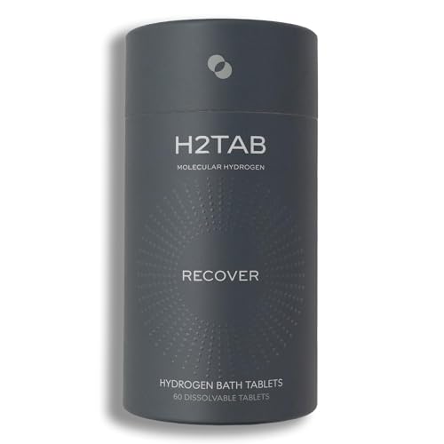 Molecular H2TAB Hydrogen Bath Tablets – 60 Count – Fragrance-Free Hydrogen Bath Bombs for Muscle Relief, Skin Hydration & Oxidative Stress Support – Magnesium-Based Antioxidant Detox Bath