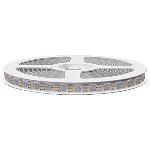 Jun-Saxifragelec LED Strip Lights, WS2812B 5V Individually Addressable Flexible PCB IP65 Waterproof (White) (5m 60LEDs/m) Cover