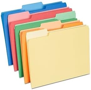 Staples Carpetas de archivos, corte 13, tamaño carta, colores surtidos, 200cartón (St378995-Ccvs)