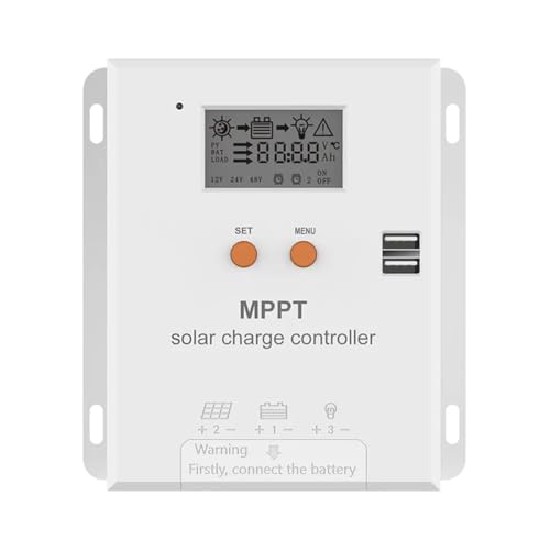 Régulateur MPPT 20A intelligent à écran LCD pour optimiser la charge de batterie lithium