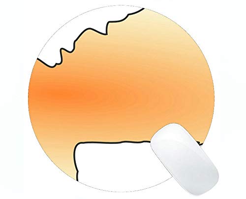 Tapis de souris rond personnalisé Burkina Faso US0042