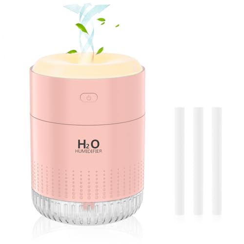 BAMCOO Portable Mini Humidifier, Auto Shut-Off, 2 Mist Modes, Quite,