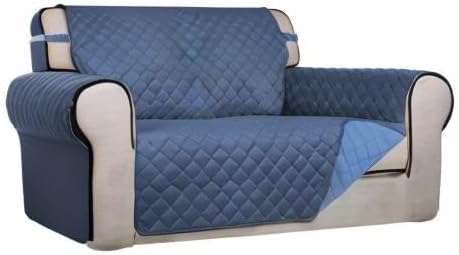 Miniatura 8 de PureFit Funda acolchada reversible para sofá, resistente al agua, protector de muebles, funda de sofá lavable con correas antideslizantes y