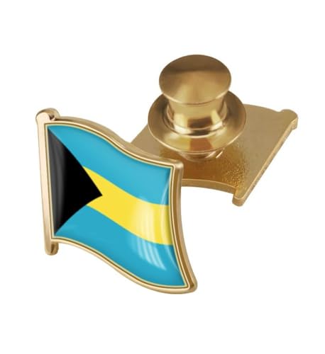 Image of vmcoatdu Country Flag Backs Locking Pin Keepers Locking Clasp Pin Badge International Travel Brooch Metal Alloy Souvenir Pin 0.75x0.7 Inch Small Pin