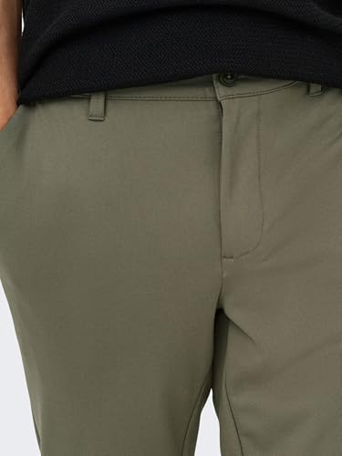 Only & Sons Herren Male Chino Hose Fit Onsmark Slim Gw 0209 Pant Noos, Bungee Cord, 33W / 30L EU – Ansicht 7