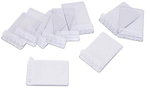 American Metalcraft TAGHLDTR Tag Holders, Acrylic,Sm,10 Pk