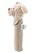 Sterntaler Baby Quietsche Hund Lucky - Baby Spielzeug aus weichem Flauschmaterial mit Cord - Greifspielzeug für Babys - Erste Versuche im Greifen und Spielen, graubeige