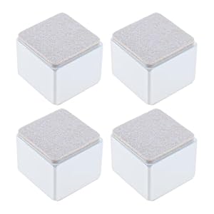 Bowarepro 4 Stück Möbelerhöhung 60x52mm weiß