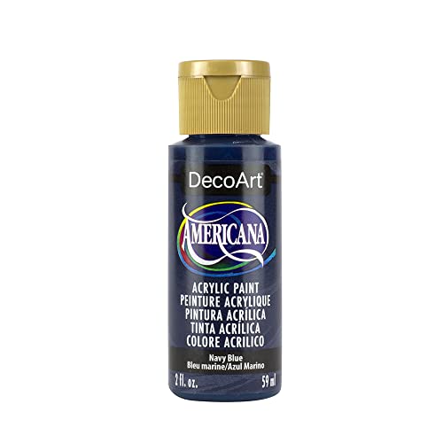 Image of DecoArt Americana Acrylic Paint, 2-Ounce, Navy Blue