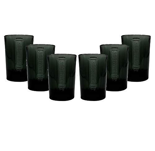 Mixcompany.de Bar & Glas Jägermeister Gläser Set schwarz - 6 Shotgläser 2cl geeicht