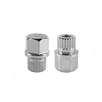 Enwye Autorad-Sicherheits-Radmuttern-Steckschlüsselkopf für 5er/3er/1er-Serie X1 X3 X5 X6 38/22PT Chrom-Molybdän-Stahl, verchromt
