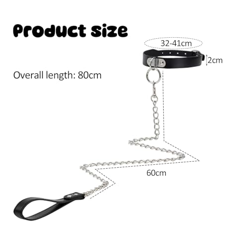 Halsband Damen für Sex Halsfessel Halskette Adult SM Fesseln Halsbänder Bondage Leder BDSM Flirt Halsband Spielzeug mit Leine Ketten