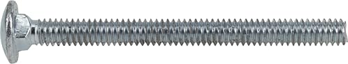 Image of Hillman 240036 Carriage Bolt, 1 /4 x 3-Inch, Steel, Zinc-Plated, Silver, 100-Pack