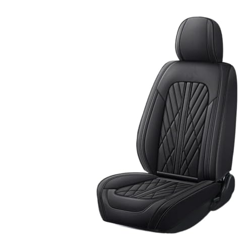 Housse de siège voiture en cuir marron noir pour protéger l'intérieur auto